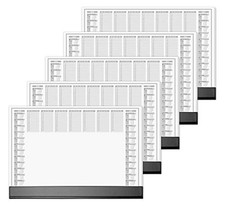 (TG. 5) SIGEL HO365 Sottomano da scrivania di carta, con listello rinforzo nero,