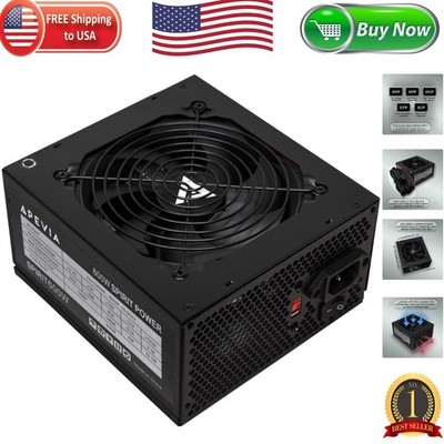 Versatile 600W Spirit ATX Power Supply with Multiple Connectors & Safe Operation