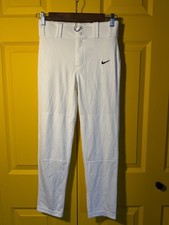 Nike Boy's Baseball Softball Youth Pants Dri-Fit Sz M 615283-100 White NEW TAG