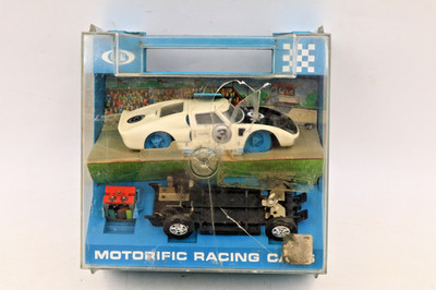 Ideal Motorific Ford GT40 Slot Car #3 Brand New Unbuilt NOS In Case Cube RARE!!