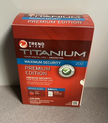Trend Micro Titanium Maximum Security 2012 PREMIUM 3 PCs 3 Macs 3 Android SEALED