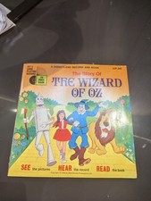 The Wizard of Oz ~ Vintage Walt Disney SEE, HEAR, READ Story Book & Vinyl ~ RARE