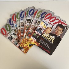 James Bond 007 Spy Files Magazines Vintage Bundle 1-13 Set With Brochure
