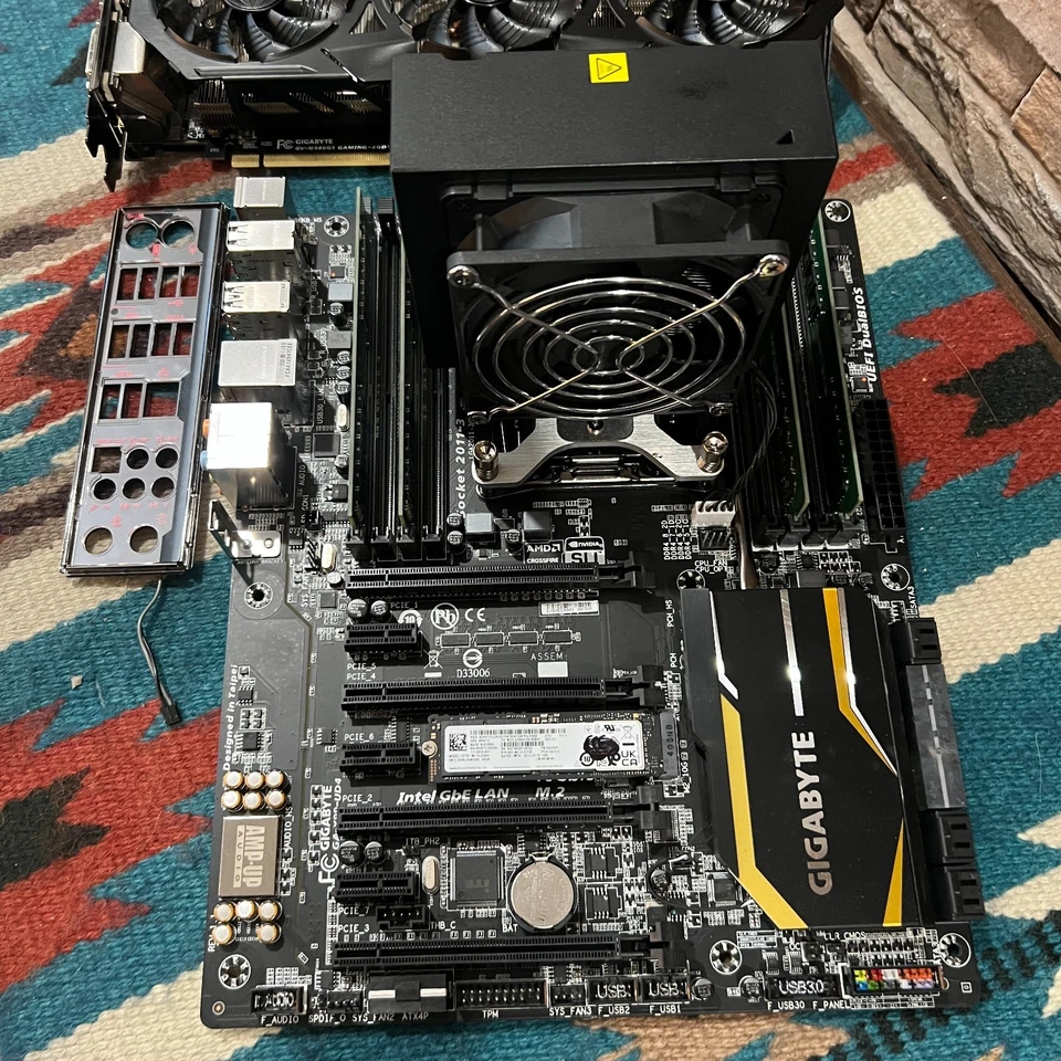 GIGABYTE X99-UD4 ATX Motherboard Combo! i7-6950X •GTX980 32GB 256SSD W10 Cooler - Image 2 of 4