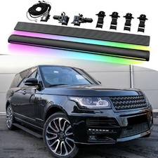 2PCS Electric Running Boards W LED Light Fits For Range Rover L405 SWB 2013-2017