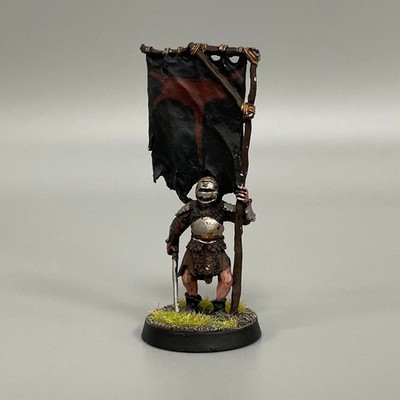 METAL ORC MORDOR Standartenträger Lord of the Rings MESBG Games Workshop EVIL