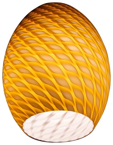 Access Lighting 23123 Amber Fire Bird Firebird Ostrich Glass Shade - Picture 9 of 12