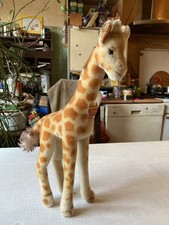 Steiff Giraffe (alt) - Knopf & Fahne - Nr. 0750/35 - 1970er Jahre - 35 cm