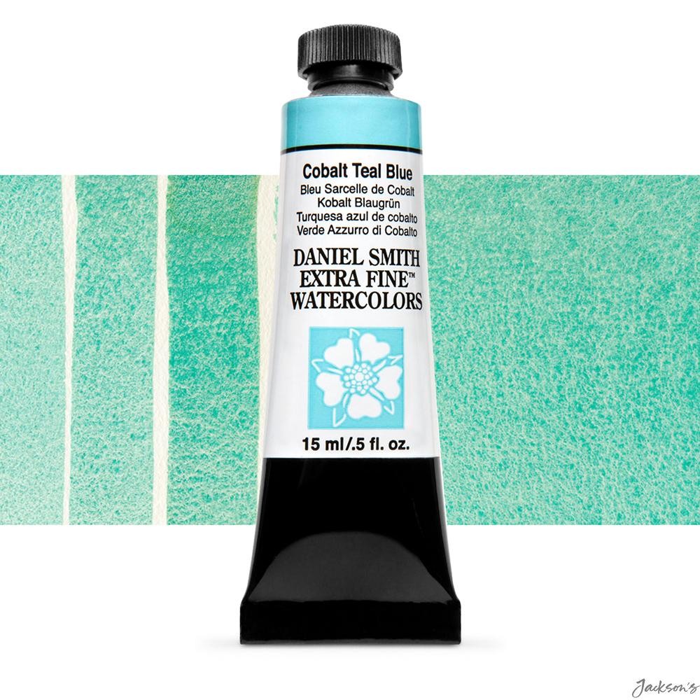 Daniel Smith Watercolour Paint Tube Cobalt Teal Blue 15ml Artist Painting