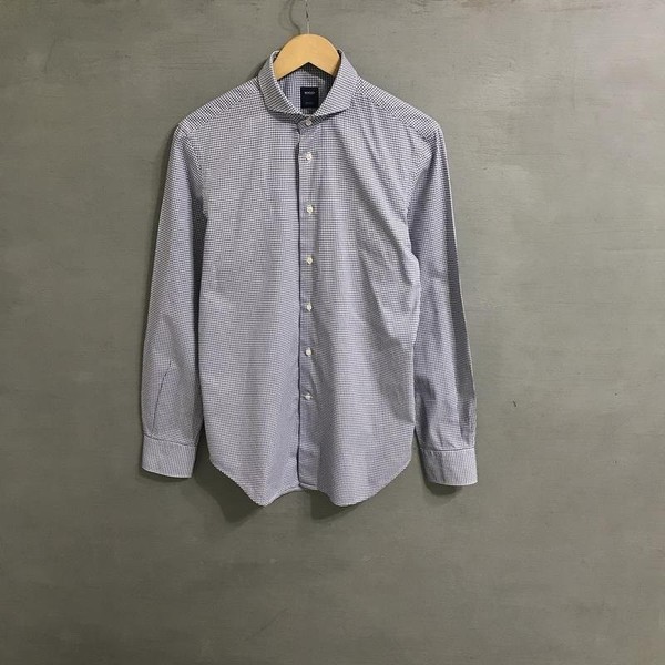 Men Boggi Milano Shirt White Cotton M