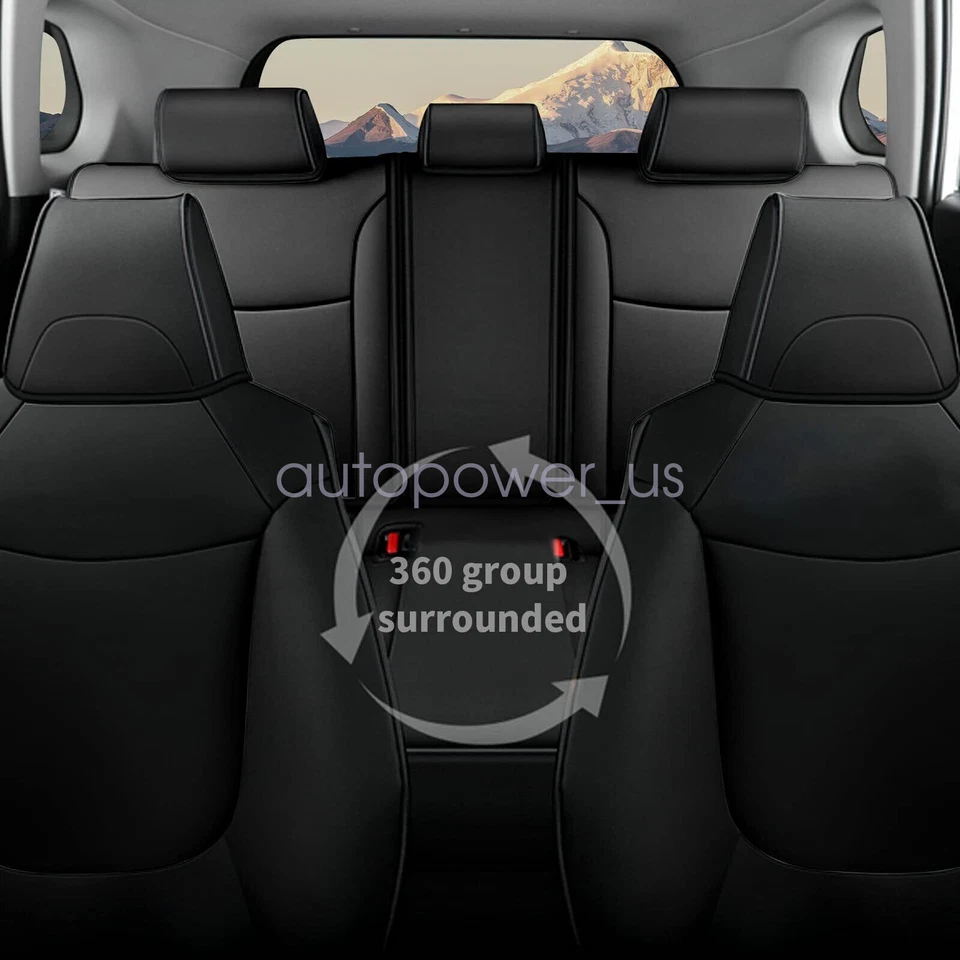 For Toyota RAV4 2019 - 2023 Car 5-Seat Covers Faux Leather Full Set Cushion Foto 4 de 4