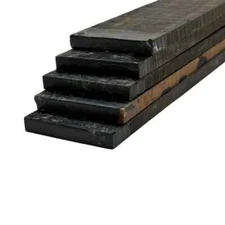 1 Pcs, Gaboon Ebony Fingerboard Blank- 530x 75x 9mm- Natural Pin Grade, hole 