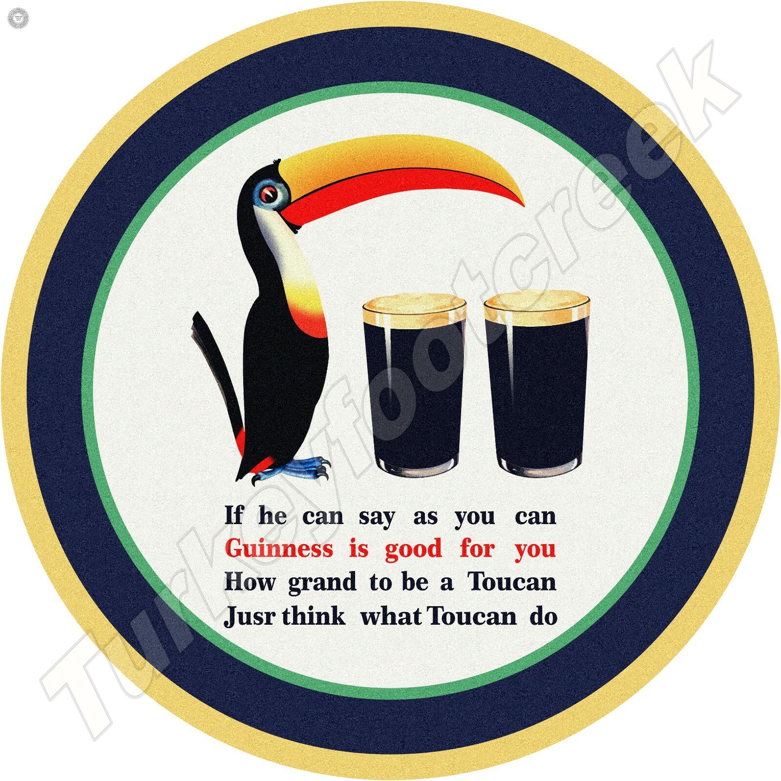 Guinness Is Good For You 18" Round Metal Sign