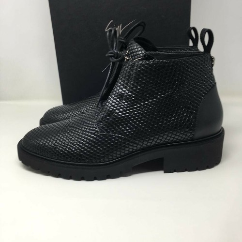 GIUSEPPE ZANOTTI Jarrod Lace Up Boots - Black - UK 10/EU 44 - Picture 2 of 11