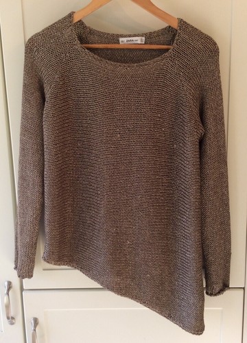 zara knit jumper Medium Gold Long Sleeve Used