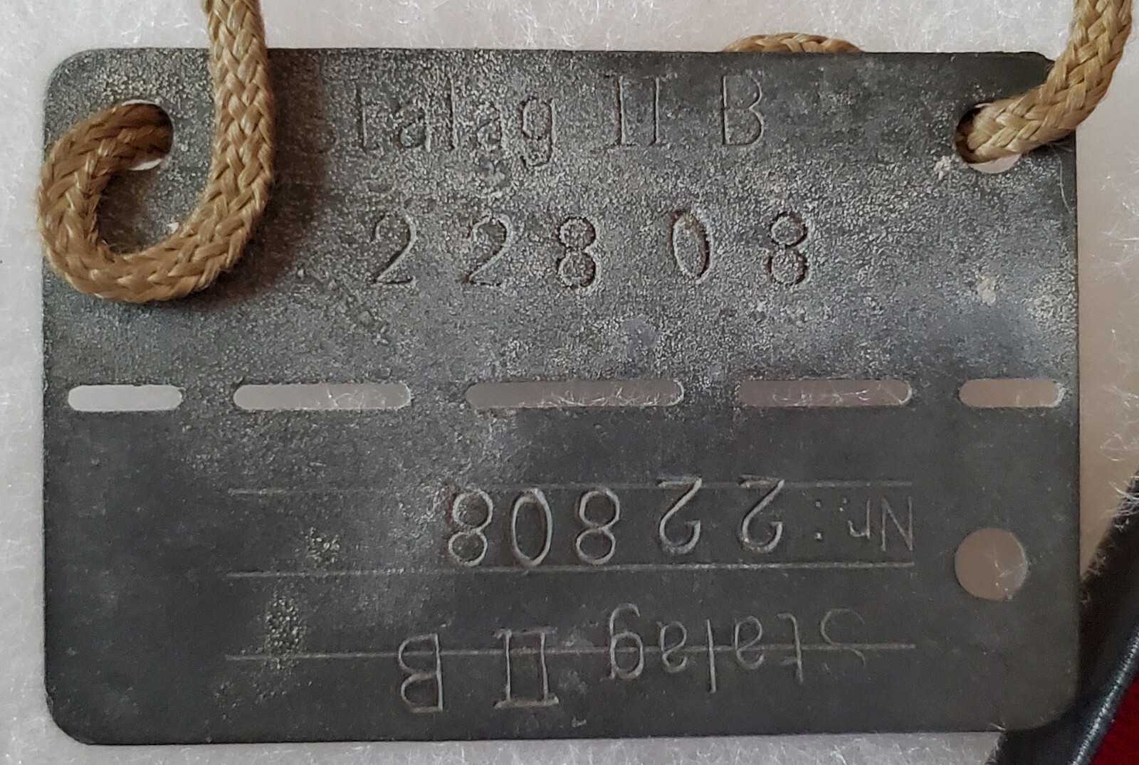 WW2 German POW Camp; Allied Prisoner Dog Tag 22808, Stalag II B Hammerstein eBay