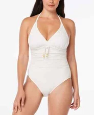 NWT BLEU BY ROD BEATTIE Coconut Braid Trim Empire One Piece Swimsuit 12 yse1223