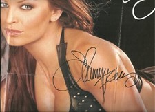 EB1313  Christy Hemme signed Vintage Wrestling Magazine Poster w/COA