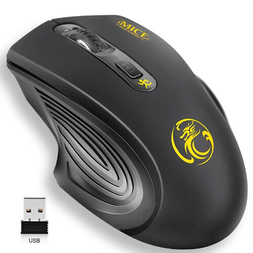 2000DPI Wireless USB Mouse with 2.4GHz Receiver for PC and Laptop