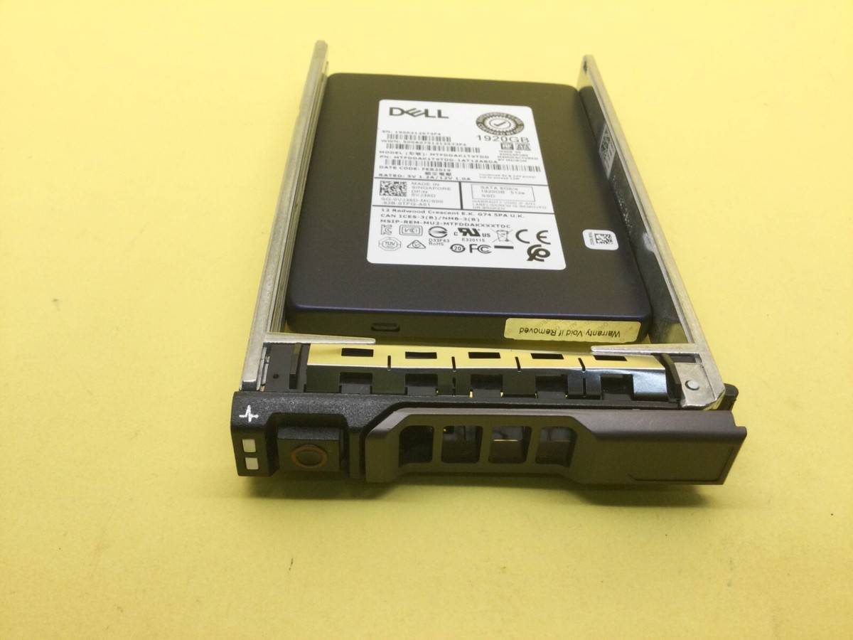 VJ36D Dell 1.92TB SATA 6Gbps Read Intensive 2.5