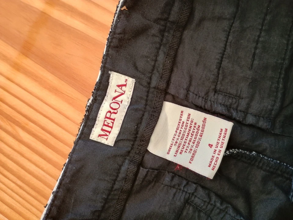 Pantalones cortos mujer Merona blanco gris talla 4 Foto 2 de 4