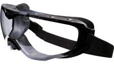 Edge Eyewear Super 64 Safety Glasses Black Frame / Clear Vapor Shield Lens/OTG