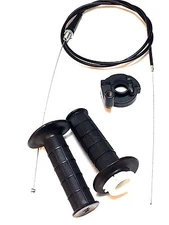THROTTLE CABLE + GRIPS + HOUSING SET 79CC MINI PIT BIKE MOTOVOX MBX10 MBX11 