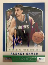 2012-13 NBA Panini Alexey Shved Autograph Signed Card #297 In Person M360