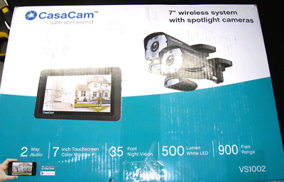 CasaCam VS1002 Wireless Security System  7'' Touchscreen 2 Cameras & Accessories