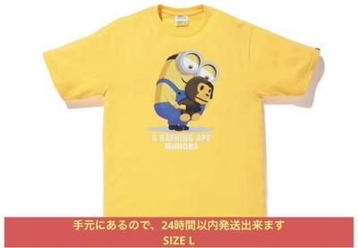 MINT BAPE T-shirt L Authentic Rare X Minions 08 Tee | eBay
