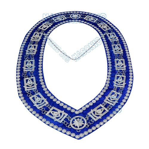 Delantal Maestro Pasado Masónico Premium en 100% Piel de Cordero con Cuello de Cadena + Joya Gratis - Imagen 12 de 17