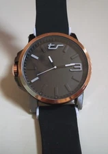 Men's Tecno Sport Black Silicon Band Fashion Dressy Casual Hip Hop Wrist Watch