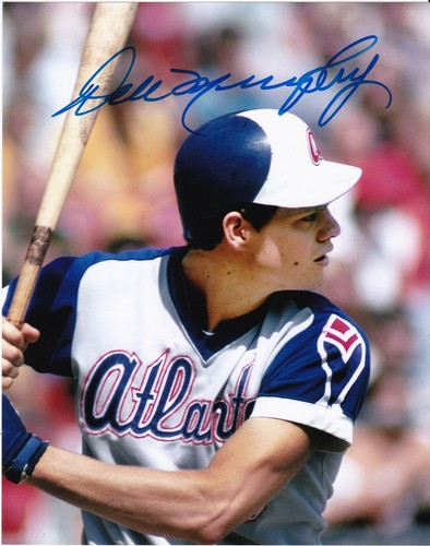 DALE MURPHY ATLANTA BRAVES ACTION SIGNED 8x10 - 第 1/1 張圖片