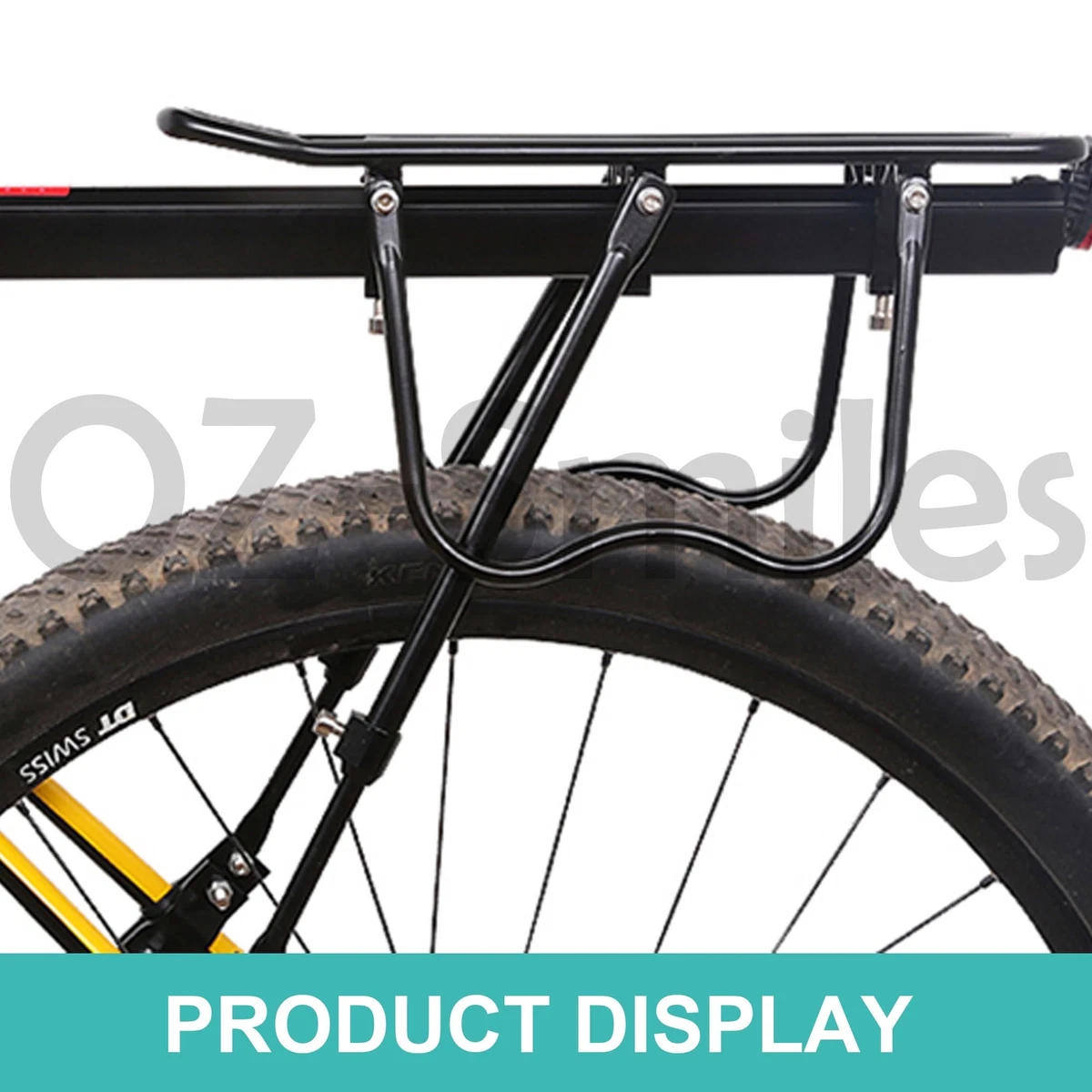 Bike Rear Rack Seat Luggage Carrier Bicycle Mountain Mount Pannier Black