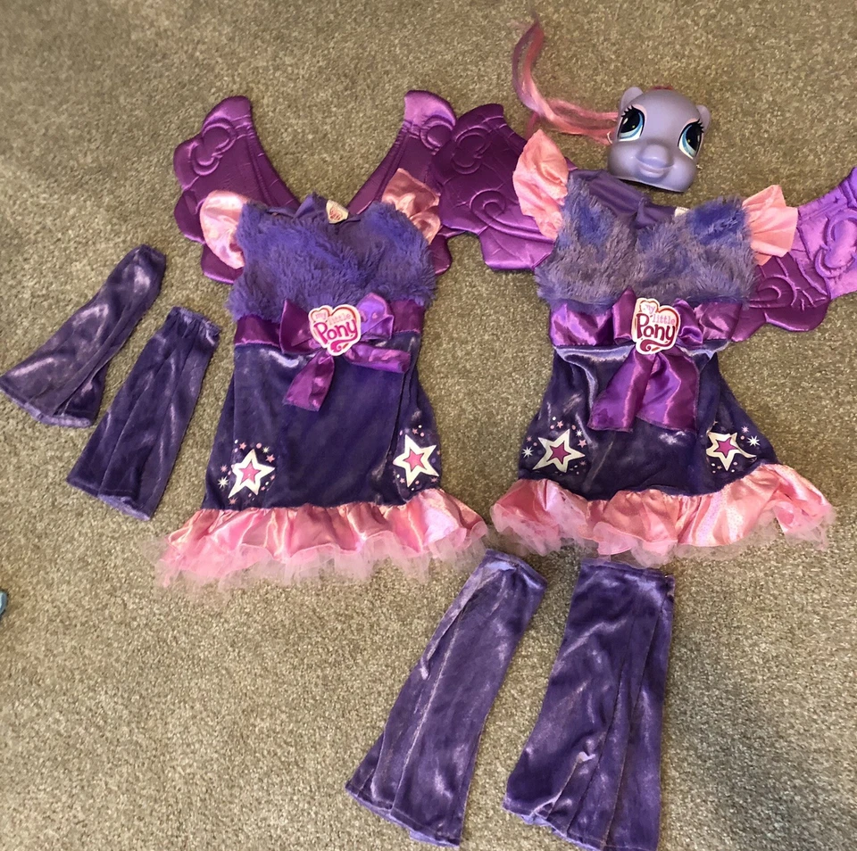My little pony costume 4-6 dress Lot 9 Pc Purple  Arm Leg Bands ,mask 2008 2012 - Image 2 of 4