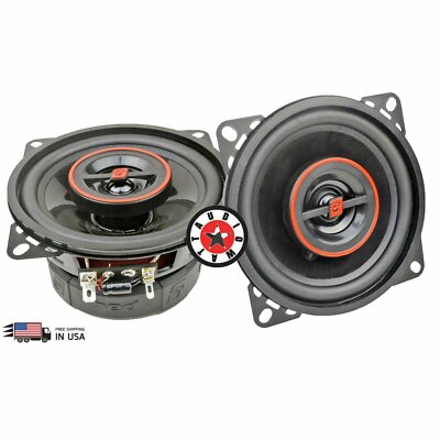 2X Cerwin-Vega 4''  2-Way 80W RMS Coaxial  car audio Speakers HED Series H740