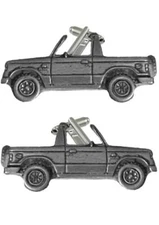 refA33 Mits Pajero Shogun    classic car 3D cufflinks classic car gift boxed