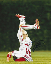 Autographed Signed Aaron Rowand Philadelphia Phillies 8x10 Photo - w/COA