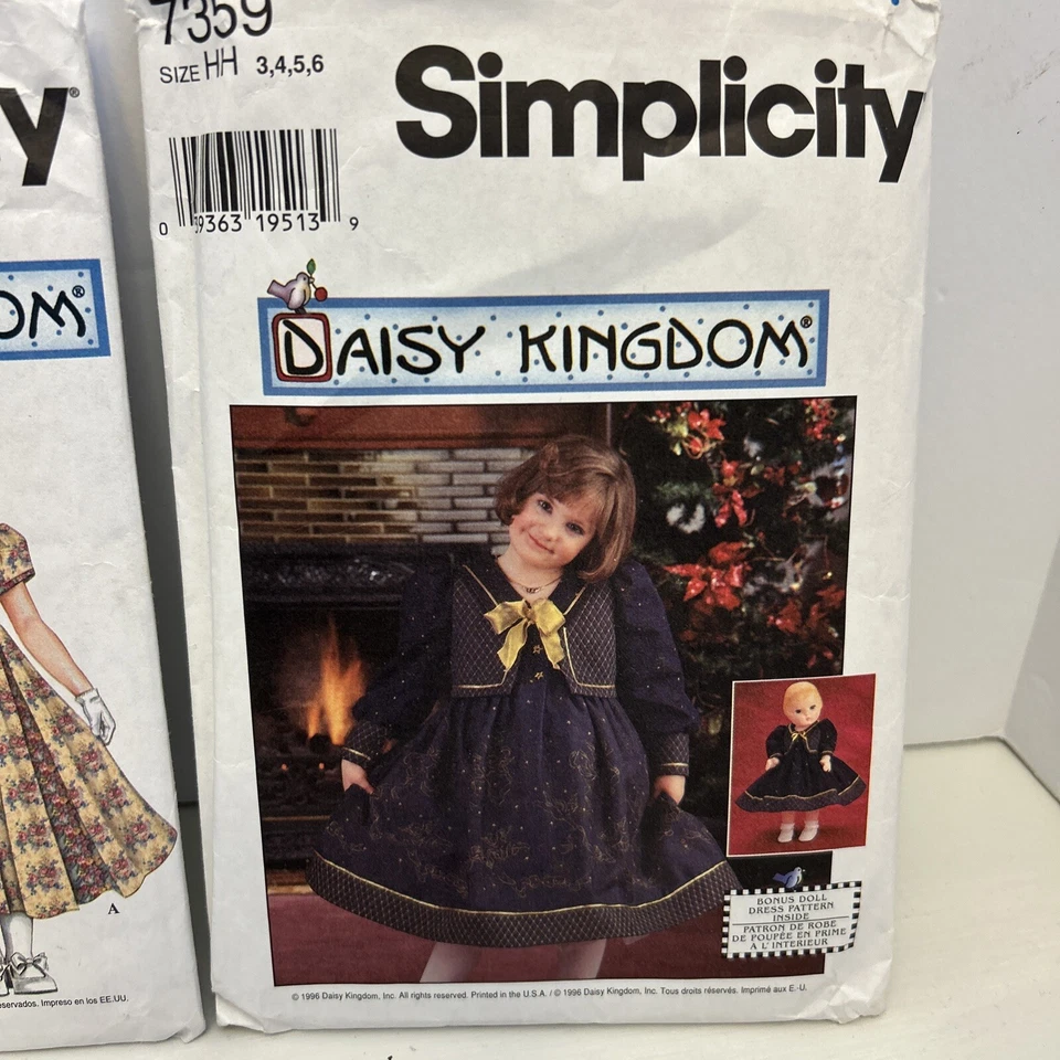 daisy kingdom patterns Vintage Lot Of 3 In Cut Sizes 3-6 1996 &1999 - Image 4 of 4