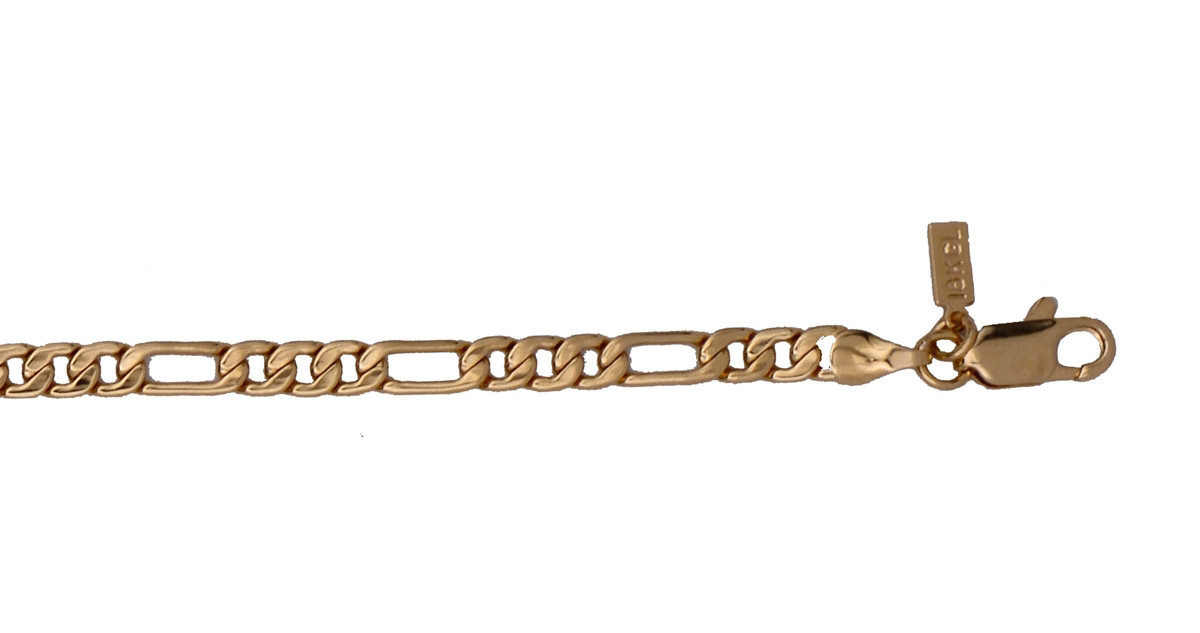 Купить 18K Gold Plated Figaro Chain 