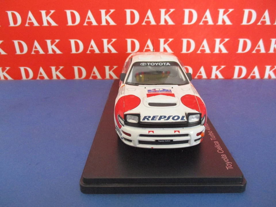 Die cast 1/24 Modellino Auto Toyota Celica Turbo 4WD Rally New Zealand 1992 Sain - Immagine 4 di 4