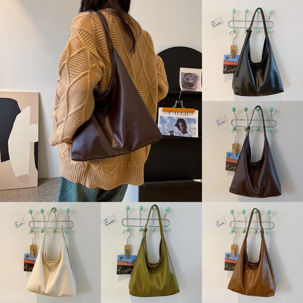 PU Leather Totes Bag Retro Style Handbag Fashion Shoulder Bag  Birthday Gifts