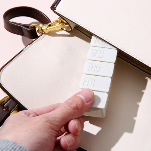 Plastic Weekly Pill Box Daily Organiser Medicine Tablet Storage Dispenser Week - - Picture 17 of 33