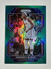 2022 Panini Prizm WNBA Green Prizm Parallel #78 Kennedy Burke Washington Mystics