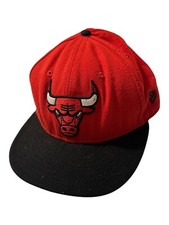 Vintage Chicago Bulls NBA New Era 9Fifty Cap Hat Red SnapBack