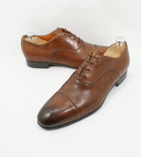 Santoni 'Salem' Cap Toe Oxford Walnut 