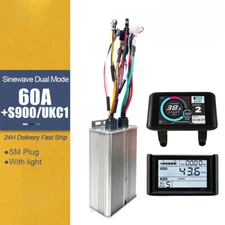 Electric Bike Sinawave Controller 60A Dual Mode Controller With LCD Display 