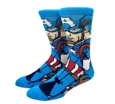 Calcetines de dibujos animados, Superhéroe Divertido Novedad Hombres Crew Personaje América Calcetines