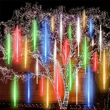 288 LED Solar Lights Meteor Shower Rain Tree String Light Garden Party Outdoor