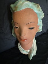 Art Deco Czechoslovakian Terracotta & Glaze Wall Mask - Keramia